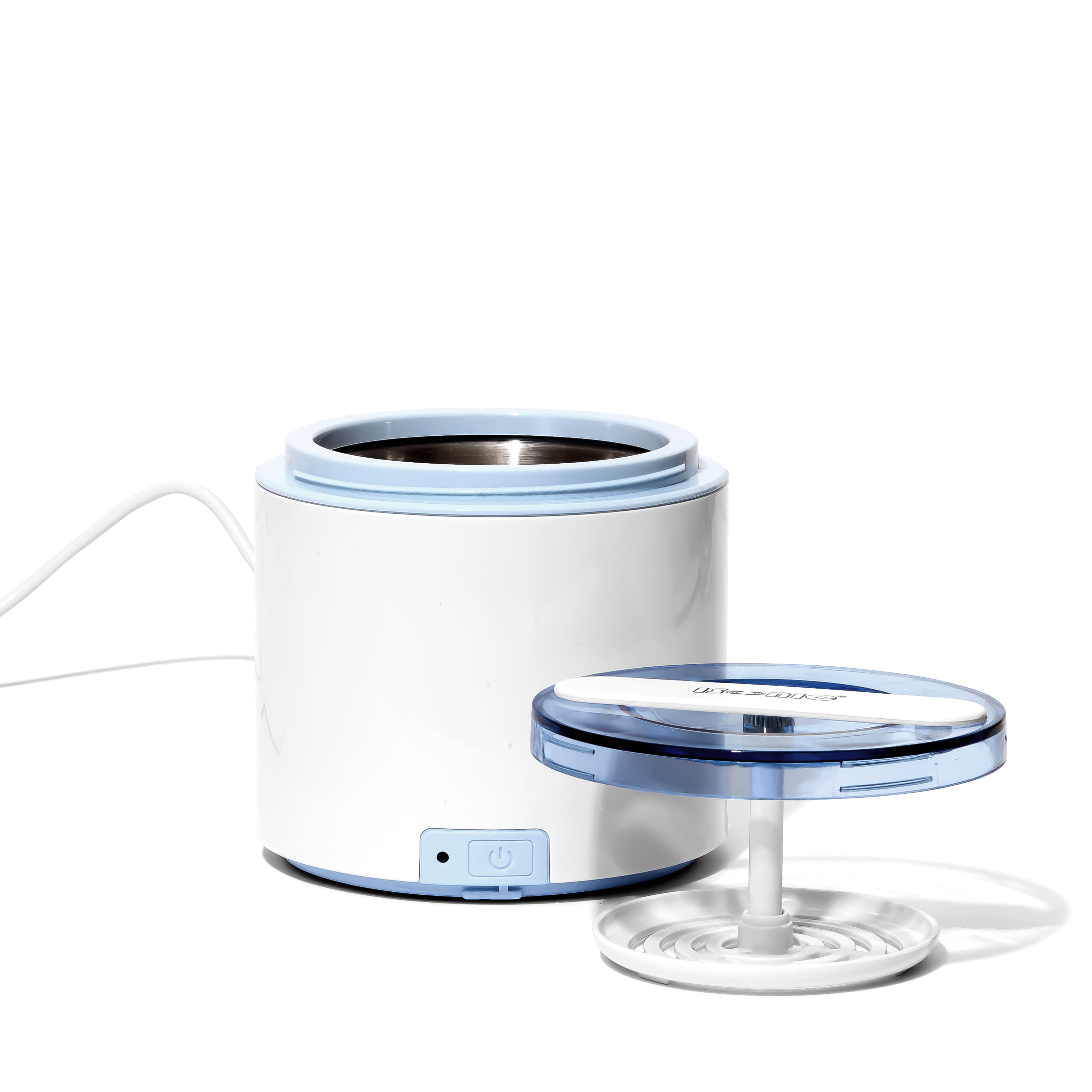 iSonic DS180 Ultrasonic Retainer & Denture Cleaner Machine, 25W Sweeping Frequency, Detachable Cord, White