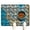 Summer Beach, variant on Summer Beach Palm Trees Anti-Mess Pet Feeding Mat - Absorbent Multi-Layer Structure - Boho Aesthetic - Large Size Placemat for Bowls