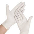 thumbnail image 4 of Guantes 50 piezas / guantes desechables Guantes elásticos de látex de goma sin polvo grueso Estérile Tomshoo  Guantes, 4 of 7