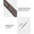 thumbnail image 5 of Uxcell Leather Band Replacement Kit Deployment Buckle Watch Strap 21mm with Spring Bars, Brown, 5 of 7