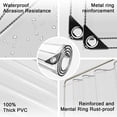 thumbnail image 5 of Lona impermeable transparente de PVC de 8 x 13 pies, lona de 11,8 mil con ojales y bridas para cables, cubierta resistente al desgarro para plantas de camping, invernadero, automóviles, patio y pabell, 5 of 5