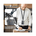 thumbnail image 4 of Cartera Rfid Hombre Tarjetero Billetera Fibra De Carbono, Gris Claro, 4 of 4