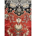 thumbnail image 2 of La Dole Rugs Red Blue Silver Grey Bordered Vintage Traditional Flat Pile Soft Area Rug Carpet Mat For Living Room Hallway Runner Outdoor Patio Sizes 5x7, 8x10, 7X9 feet inch inches ft, 2 of 5