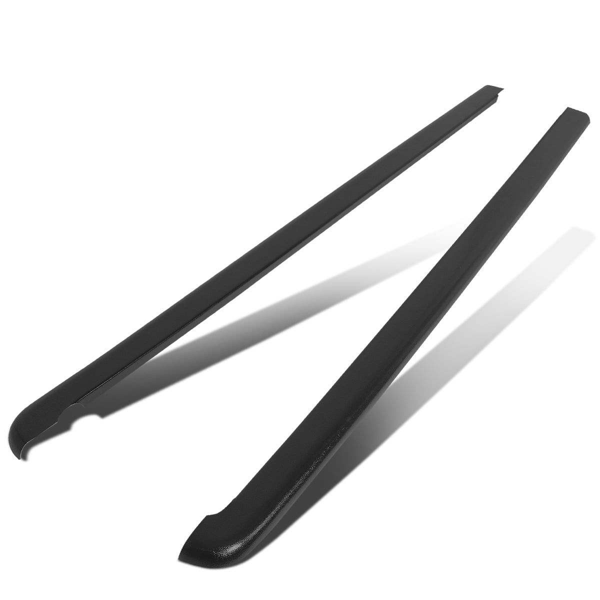 Satin Black For Chevy Colorado//GMC Canyon Regular//Ext Cab Bump Textured Bed Rail Cap Left+Right
