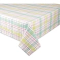 thumbnail image 2 of Spring Plaid Table Top Collection - 60x84" Machine Washable Tablecloth for Spring, Easter, Family Dinners, Picnics, Everyday Use, 2 of 6