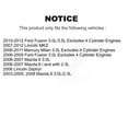 thumbnail image 2 of Transit Auto Front Rear Complete Suspension Shocks Strut and Coil Spring Mount Assemblies Kit for Car Ford Fusion Mazda 6 Lincoln MKZ Zephyr Mercury Milan Left Right Driver Passenger Side K78M-100039, 2 of 2