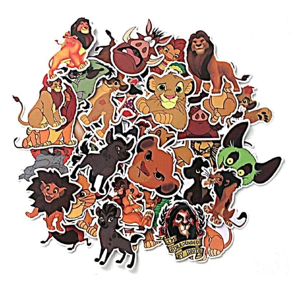 Lion King Characters Set of 40 Assorted Stickers Decal Set