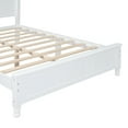 thumbnail image 5 of iRerts Wood Full Size Platform Bed Frame, Full Bed Frame with Headboard and Wooden Slat Support, Retro Bed Frame Full Size No Box Spring Needed, Easy Assembly, White, 5 of 9