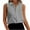 Gray, variant on Besolor Women's Sleeveless Button down Shirts Collared V Neck Summer Tank Tops Casual Work Business Blouses