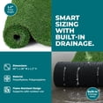 thumbnail image 4 of Bliss Artificial Grass Rug, Indoor/Outdoor Versatile Mat, Easy Clean Drainage - 3' x 5', 4 of 12