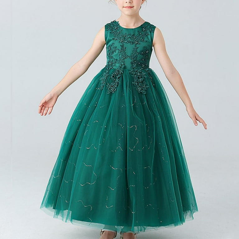 ATOGUTA Size 4T-14 Dress for Girls Kids Tulle Wedding Guest Party Birthday Bridesmaid Communion Pageant Prom Ball Gown Green - Walmart.com ATOGUTA Size 4T-14 Dress for Girls Kids Tulle Wedding Guest Party Birthday Bridesmaid Communion Pageant Prom Ball Gown Green - Walmart.com
