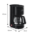thumbnail image 2 of T-fal Cafetera de Filtro Permanente Heliora Petit Negra, prepara 6 tazas de café, cuenta con sistema antigoteo por lo que puedes servir el café mientras se está prepar, 2 of 6