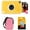 Yellow, variant on KODAK Printomatic+ Instant Camera Bundle (Pink) 10MP w/ Pink Case & 20 Zink Paper