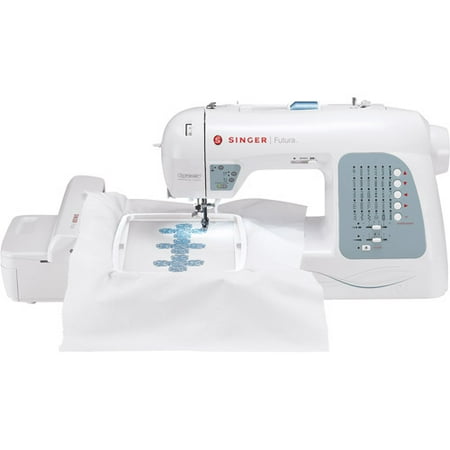 SINGER Futura XL-400 Computerized Sewing and Embroidery Machine with 18.5-by-11-Inch Multihoop Capability Including 2 Hoops, 125 Embroidery Designs, 5 Monogramming Fonts