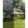 thumbnail image 2 of EastVita Dark Blue 13x13 Canopy Tent, Pop Up Gazebo with Mosquito Netting, Outdoor Gazebo with 4 Sandbags & Wheeled Bag, pop up Canopy for Backyard & Patio Furniture, Patio, Deck, 2 of 5