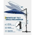 thumbnail image 4 of Soonbuy 10FT Patio Umbrella, 360-Degree Rotation, With Solar LED, 4 of 5