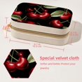 thumbnail image 5 of Cherry Velvet Portable Storage Box with Removable Compartment: Display Case, Jewelry Box, and Jewelry Stand - Gift, 5 of 7