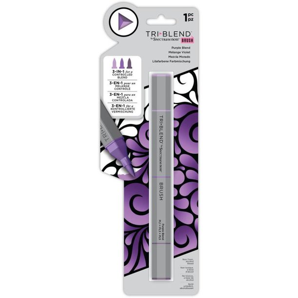 Purple Blend Spectrum Noir Triblend Brush Marker Crafter's