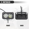 thumbnail image 7 of Unique Bargains 2 Pcs Universal LED Off-road Light Driving Fog Lights for Offroad Pickup Trucks 3 Inch 40W 12-24V White, 7 of 7