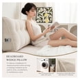 thumbnail image 5 of Thicken Headboard Pillow King, Chenille Triangular Pillow Wedge for Headboard, Reading Bolster Pillow for Bed, Large Cushion Backrest Pillow for Setting Up with Removable Cover, Beige, 5 of 9