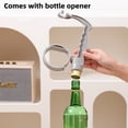 thumbnail image 3 of Shoreew Beverage Handle with Bottle Opener Adjustable Bottled Drink Carrier Grip Pouring Handle Reusable Cola Soda Water Bottle Plastic Grab Handle, 3 of 7