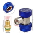 thumbnail image 3 of Trousse de Boyau de Recharge de Réfrigérant CA R134a avec Manomètre, Coupleur de Conversion à Basse Pression pour Automobile, Adaptateur de Recharge au Fréon CVC pour Systèmes de Climatisation de Voiture, 3 of 8