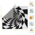 thumbnail image 2 of Goofa Dish Drying Mat Super Absorbent Drying Mat Large Dish Drying Mats for Kitchen Counter Easy Clean Dish Mat Kitchen Drying Mat 16" x 18" ( 3D Vortex Illusion ), 2 of 6