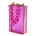 thumbnail image 2 of Acrylic Chain Handle See Thru Crossbody Clutch, 2 of 11