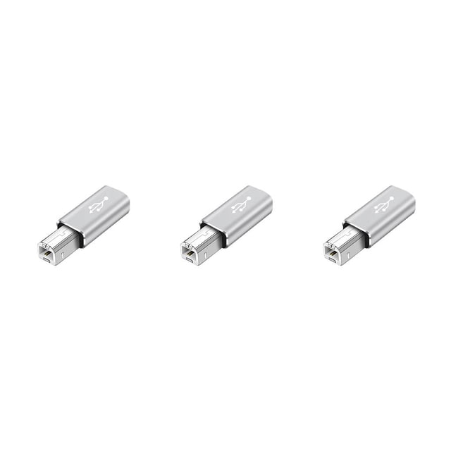 Naiovety Accesorio de conexión de adaptador USB tipo c portátil de escritorio convertidor rápido de a herramienta de Cabeza recta/Gris 3piezas