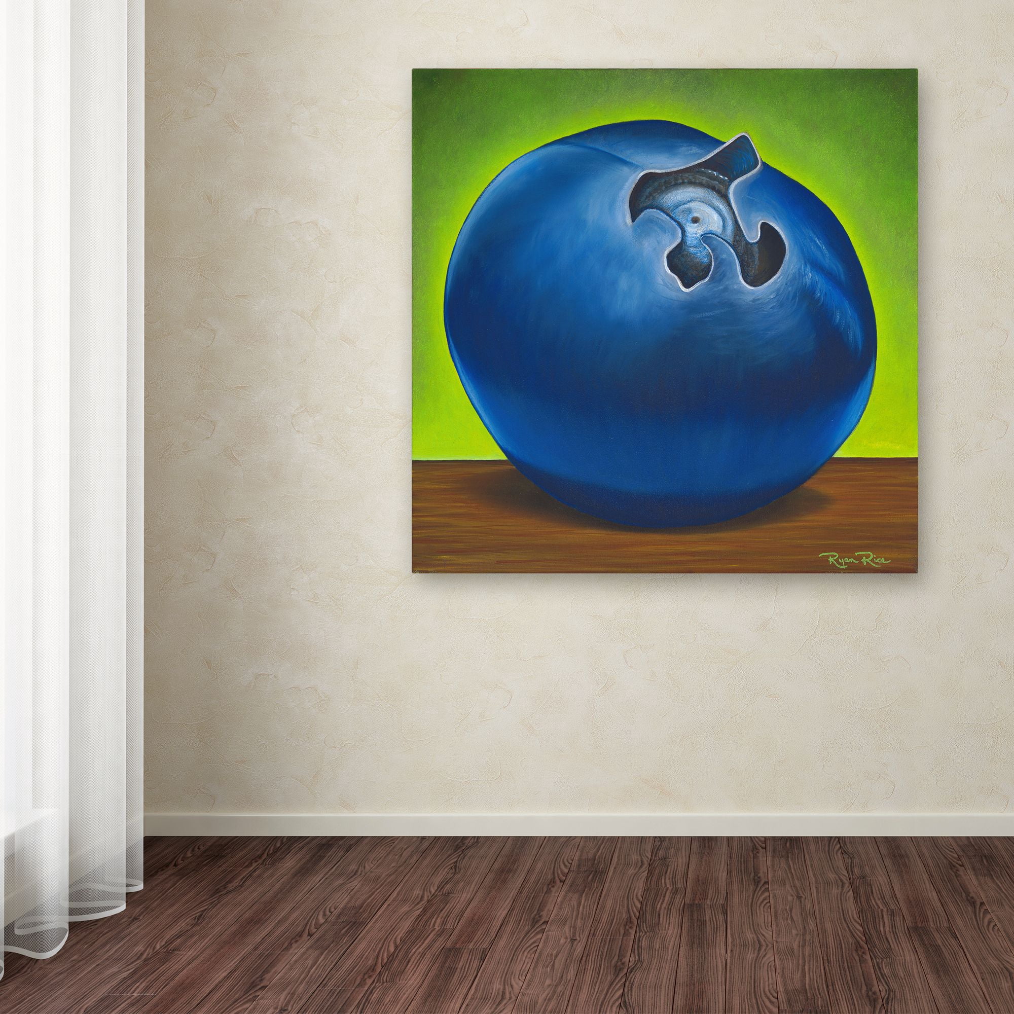 Trademark Fine Art 'Blueberry Pi' Canvas Art by Ryan Rice Fine Art