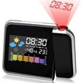 thumbnail image 1 of Alarm Clock With Projection, Led Projection Alarm Clock Projection Digital Alarm Clock Usb Charging / Lcd Display Lighting / 180 ° Projection / Temperature Display / Hygrometer / Time And Date Display, 1 of 8