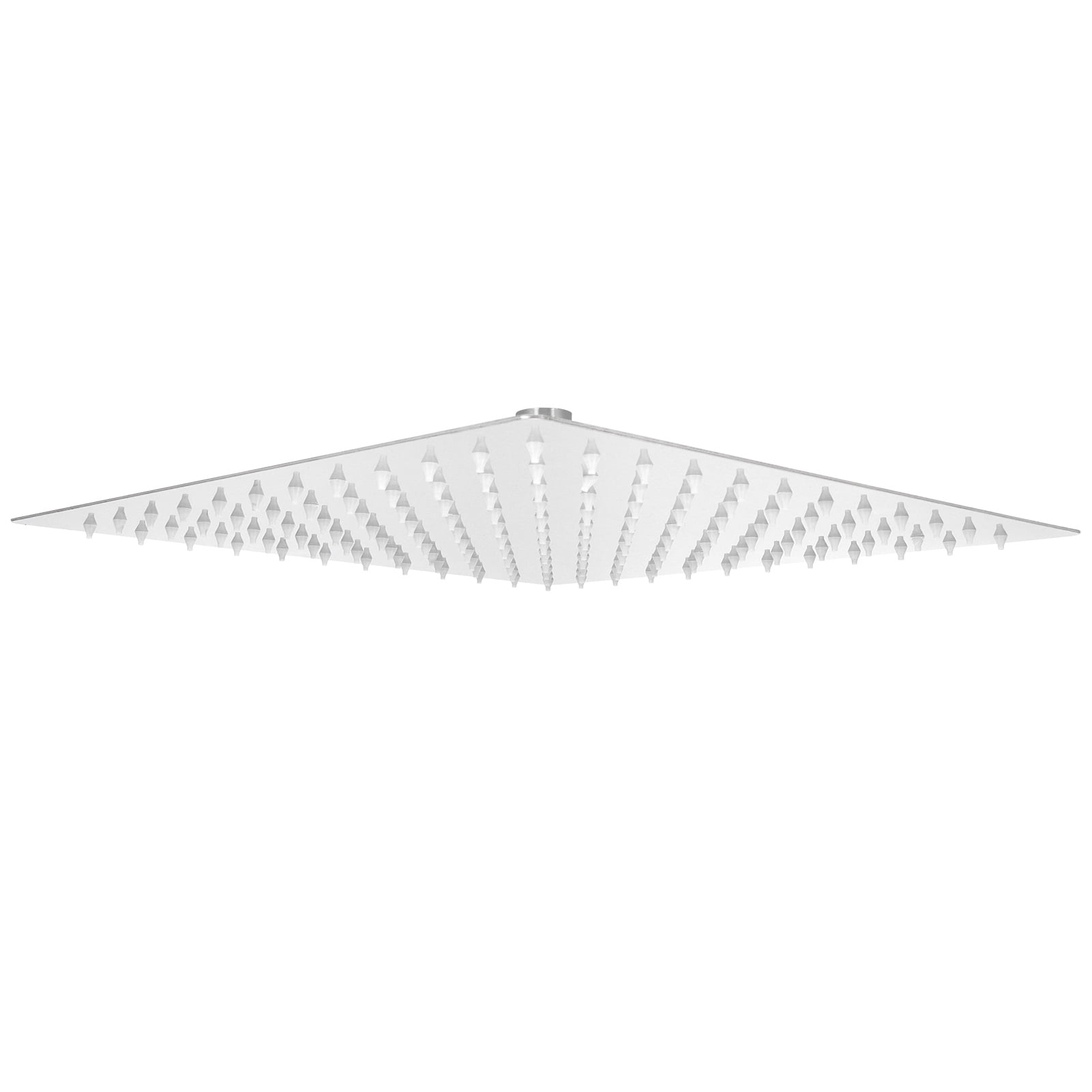 Rupoun 12in High Pressure Square Rain Shower Head, Stainless Steel Ultra-Thin Top Shower Sprayer with G1/2 Adjustable Connector Silver (12 inches / 30.5 cm)