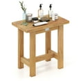 thumbnail image 1 of Gymax 20'' Teak Shower Bench Waterproof Shower Stool for Shaving Legs Indoor & Outdoor, 1 of 10