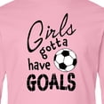 thumbnail image 4 of Inktastic Girls Gotta Have Goals Soccer Long Sleeve Youth T-Shirt, 4 of 5