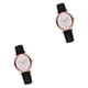 thumbnail image 1 of Guardurnaity Reloj de mujer, reloj de informal ligero a la moda, carcasa de cristal, diario, reloj para chicas, empresa de viajes, hogar Negro 2Conjunto, 1 of 6