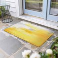 thumbnail image 2 of Yellow Grey Doormat Outdoor Entrance 16"x24", Abstract Modern Oil Painted Art Absorb Moisture Dirt Door Mats, Non-Slip Rubber Backing Floor Mats Indoor, Low-Profile Front Door Rugs, 2 of 9