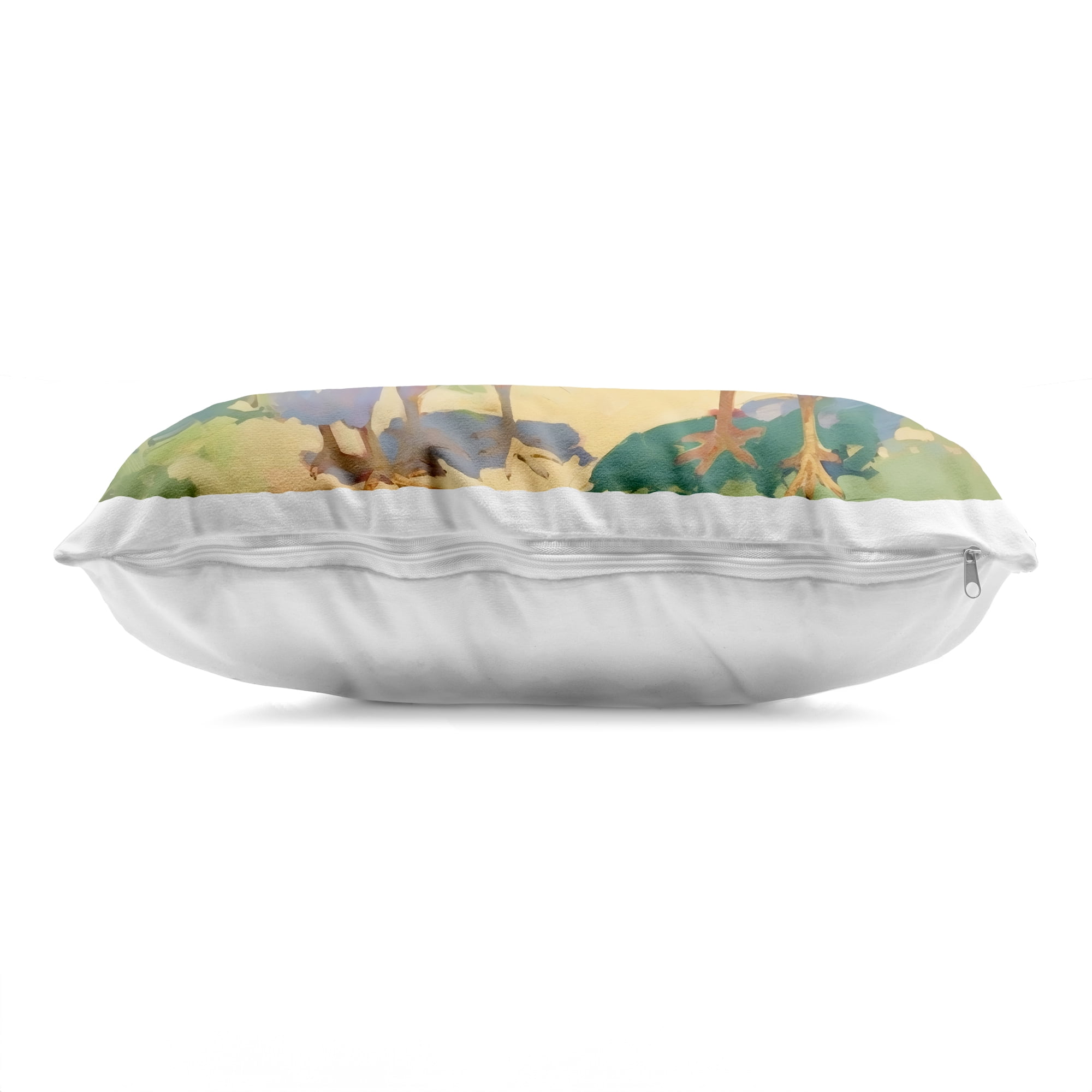 Stupell Industries Colorful Chickens in Sunlit Yard Decorative Printed Throw Pillow, design by Creative Studio, 14 x 7 x 20