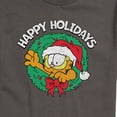 thumbnail image 3 of Garfield - Happy Holidays Wreath Christmas - Men's Short Sleeve Graphic T-Shirt, 3 of 5