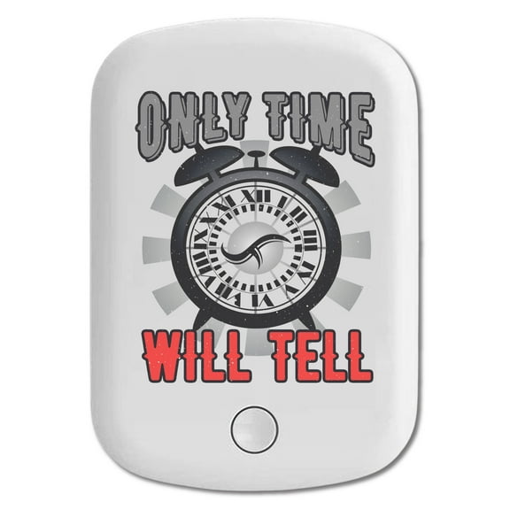 DistinctInk Magnetic Battery Pack, 5000 mAh Wireless Portable Charger with USB-C Cable, Compatible with MagSafe iPhone 14 / 13 / 12 Series - Only Time Will Tell