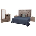 thumbnail image 1 of Recamara King Size Kessa Muebles 5 Piezas Encino 202 x 175 x 12 cm, 1 of 5