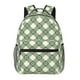 thumbnail image 1 of Disketp Daisy Plaid Green Mochila Estampada para Hombre y Mujer – Mochila Ligera Clásica con Múltiples Bolsillos para Universidad, Trabajo y Viajes-One Size, 1 of 5