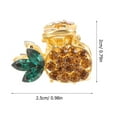 thumbnail image 2 of WHAMVOX 2pcs Mini Rhinestone Hair Claw Clips, Pineapple Design Cute Clips for Women and Girls, 2 of 5