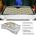 thumbnail image 5 of XMXY Car Sun Shade Windshield, Morocco Fashion Geometric Seamless Automotive Front Window Sun Visor for Cars SUV Trucks, Medium Size, 5 of 8