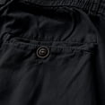 thumbnail image 5 of Eryao Mens Big and Tall Cargo Shorts Knee Length Elastic Waist Pants with Pockets Casual Outdoor Work Hiking Shorts,Black,40, 5 of 9