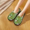 thumbnail image 4 of House Slippers for Women Men - halloween gnome green Lightweight House Shoes Fuzzy Slippers, Soft Slip-On Cozy House Slippers for Woman Indoor Outdoor, 4 of 7
