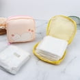 thumbnail image 4 of Tuciyke Sanitary Napkin Storage Bag Pack of 4,Reusable Menstrual Cup Pouch 4.7*4.7 inches Portable Sanitary Napkin Storage Pouch with Zipper Teen Feminine Products Bag for Girls,Women,Ladies(Sheep), 4 of 7