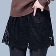 thumbnail image 4 of Hzzsbu False Layers Flexible Extenders Underskirt Adjustable Mini Skirt Shirt Hem Women Slips Lace Shirt(XL), 4 of 7