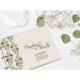 thumbnail image 5 of Darling Souvenir Personalized Engraved Laser Cut Wedding Guest Book Wooden Cover Sign-in Book Registry Guestbook Scrapbook-QU, 5 of 7
