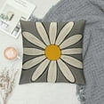thumbnail image 2 of COMIO Summer Pillow Covers, Yellow and Grey Sunshine Decorative Daisy Flower Pillow Case for Sofa Couch Indoor Outdoor Farmhouse Modern Home Decor (Gray Yellow), 2 of 5