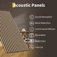 thumbnail image 2 of Accreate 3D Fluted Acoustic Wood Slat Wall Panels – Soundproof Decorative Panels for Modern Home, Office & Studio, Noise Reduction & Absorption, Easy Install, 2 of 7